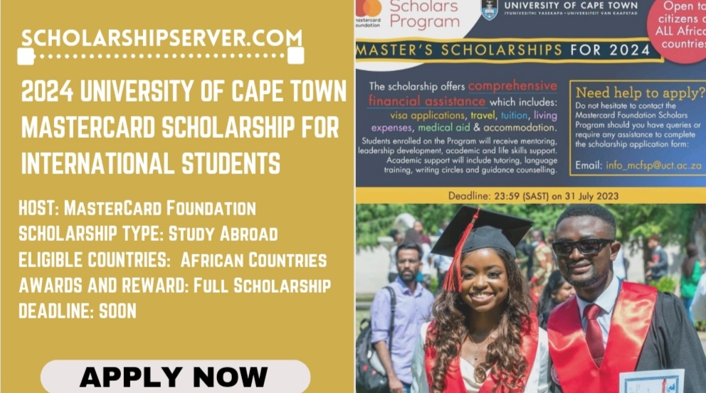 2024 University of Cape Town Mastercard Scholarship For International Students