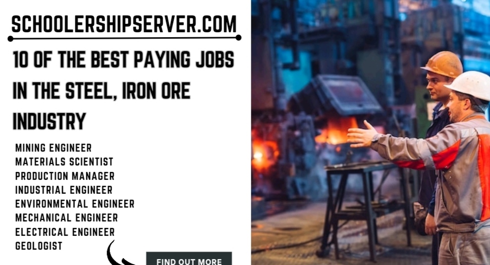 10 Of The Best Paying Jobs In The Steel/iron Ore Industry