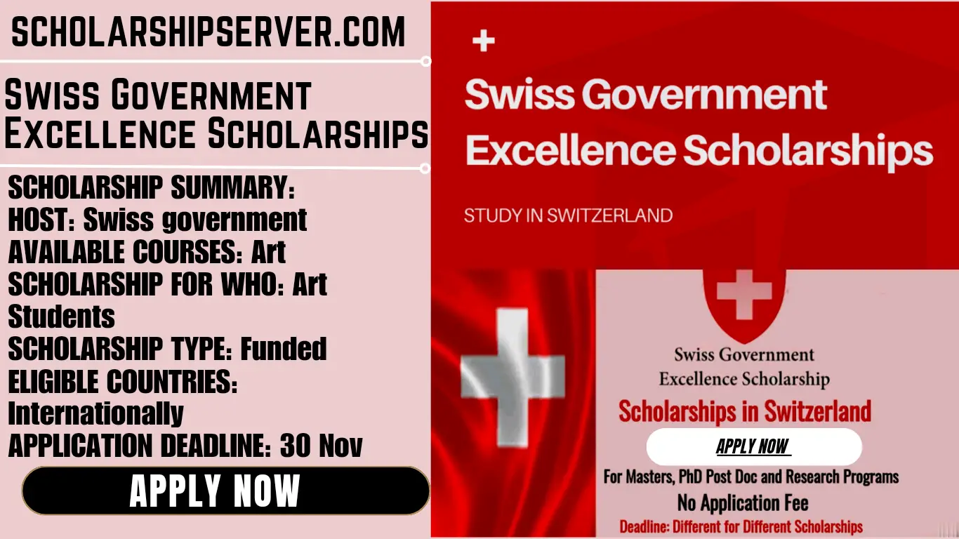 Swiss Government Excellence Scholarship