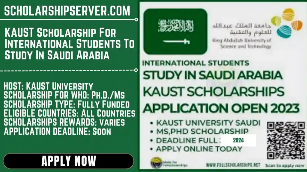 KAUST Scholarship For International Students