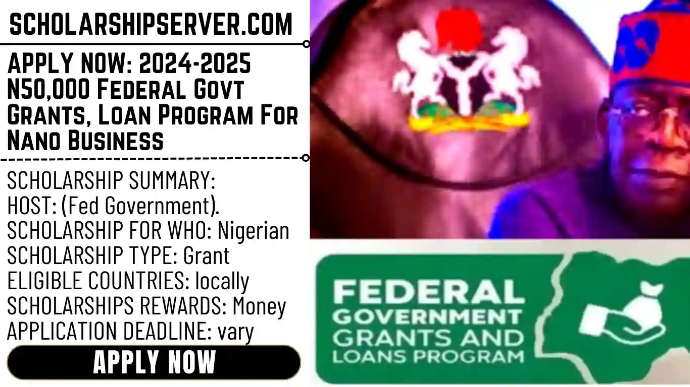 2024-2025 N50,000 Federal Govt Grants, Loan Program For Nano Business