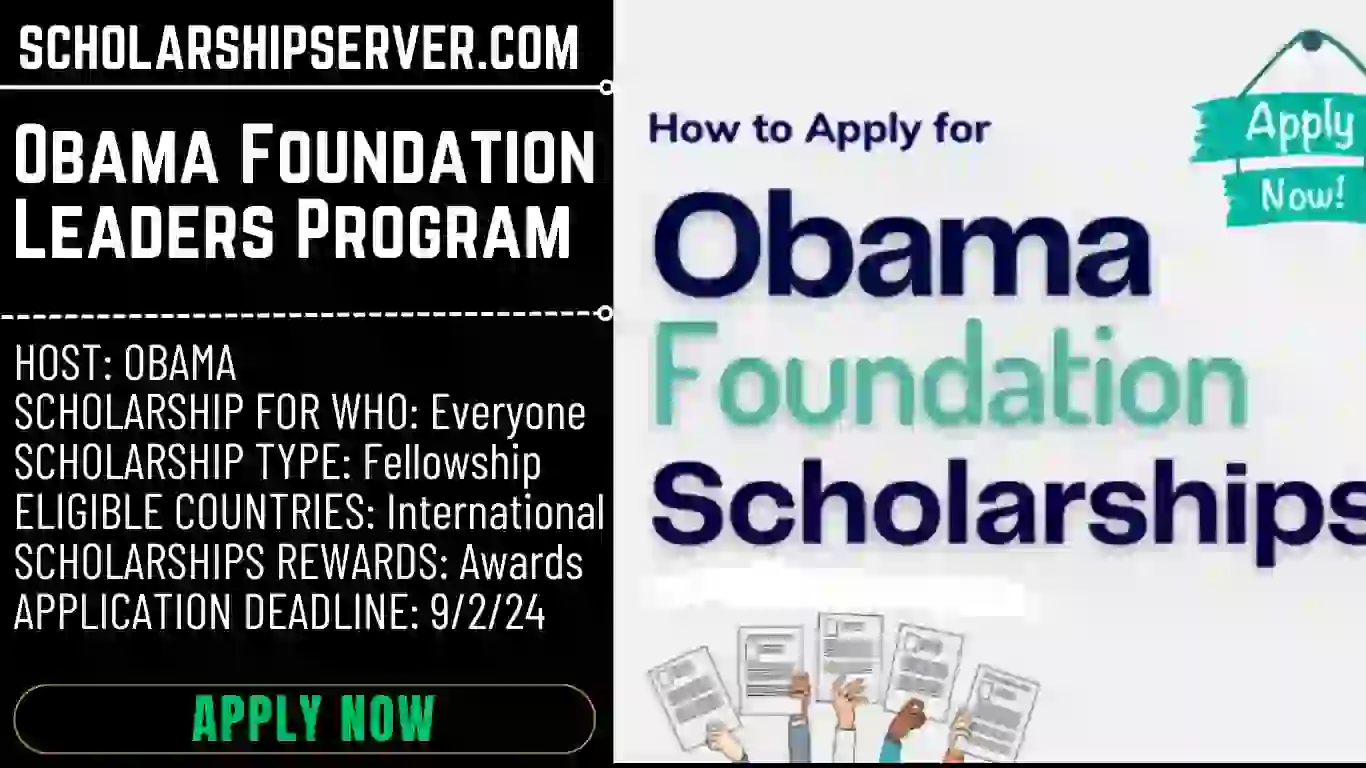 Obama Foundation Leaders Program {Study In USA}